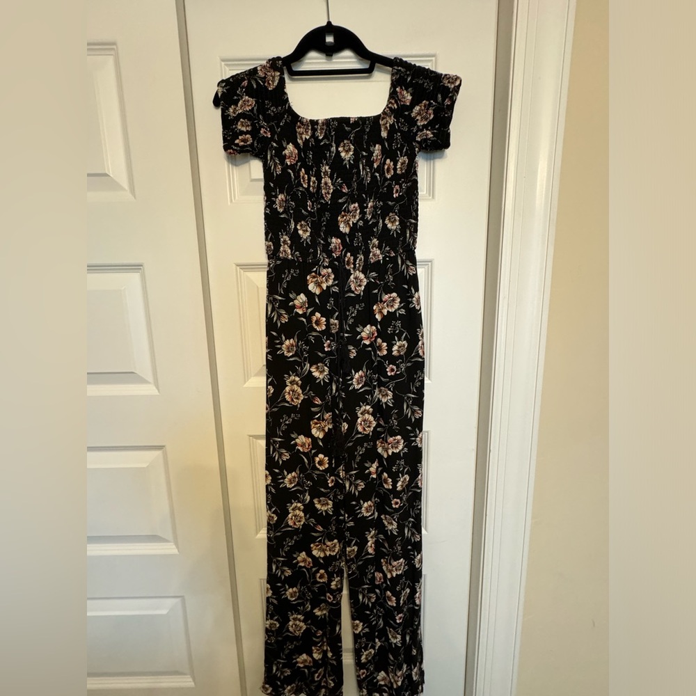 Floral Target Jumpsuit